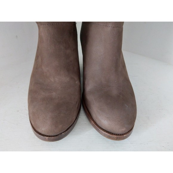 KSUBI Boots Heeled Brown Leather Womens Size 37 US 7 Made in Portugal - Picture 3 of 9